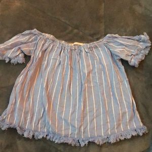 over the shoulder shirt